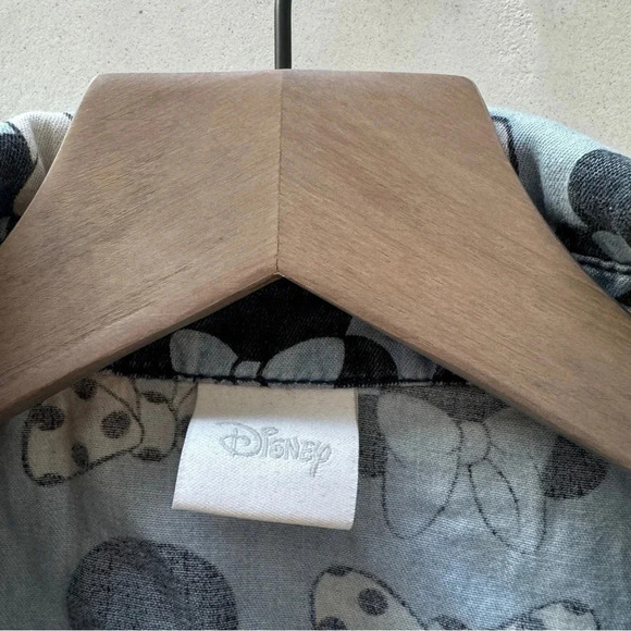 Disney || Women's Vintage Minnie Mouse Chambray Cotton Vest Large - Picture 3 of 10